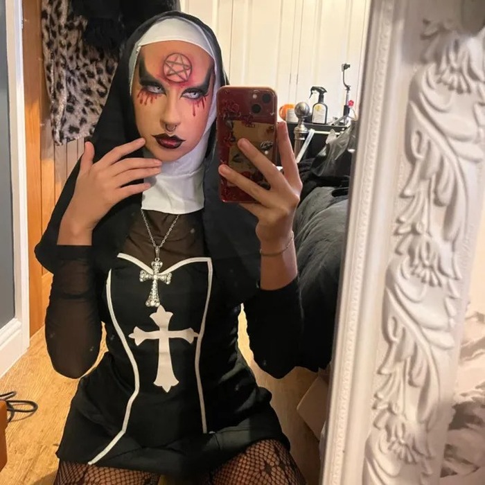 Костюм черниці Leg Avenue, L, Naughty Nun 2 предмети, чорний