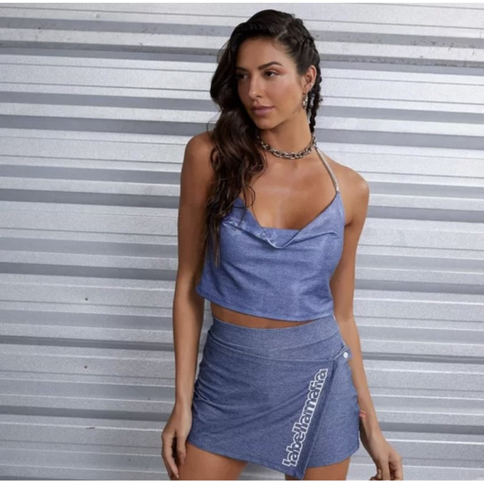 Топ Labellamafia CROPPED Frente Unica Team LBM