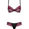 Комплект эротического белья Obsessive 842-SET-5 бордовый, S/M