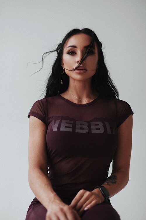 Футболка Flash-Mesh T-Shirt 665 Bordo