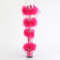 Босоніжки Pleaser Adore-728F *7 дюймів на підборах, 2 3/4 дюйма з хутра марабу PF, застібка-блискавка ззаду, прозорі/рожеві
