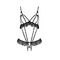 Боді з оборками та відкритим доступом LEILA BODY black S/M - Passion