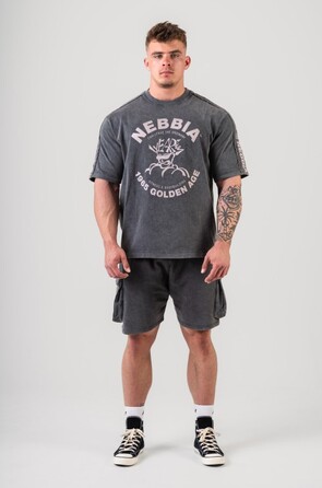 Футболка Nebbia Washed Oversized T-Shirt GOLDEN AGE Black 790