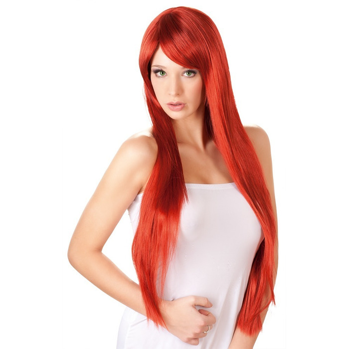 Перука червона Long Straight Red Wig