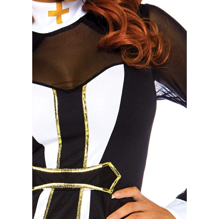 Сексуальный костюм монахини Twisted Sister Leg Avenue, ML