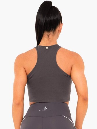 Майка для спорта Ryderwear Cropped Racer Back Charcoal