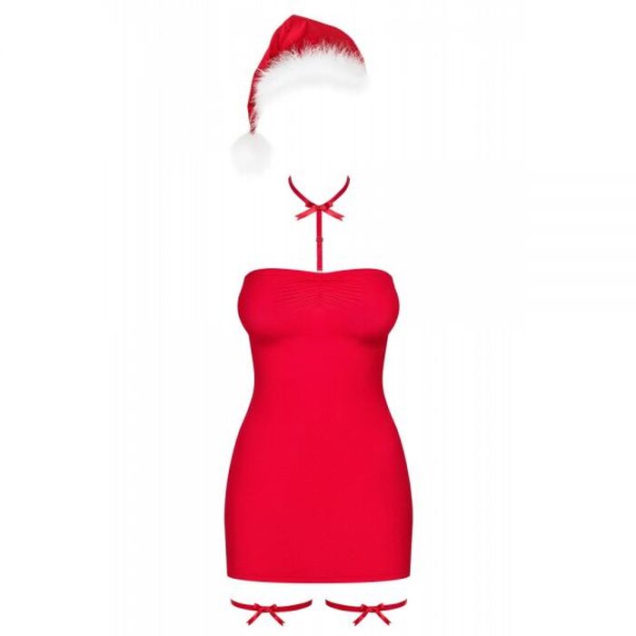 Комплект Obsessive Kissmas chemise Red® L / XL