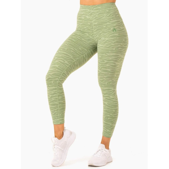 Леггинсы Transform High Waisted Leggings - Jade Green Zebra