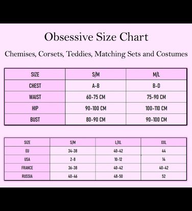 Стринги Obsessive Contica stringi otwarte L/XL