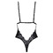 Боді Kissable Body Lace чорний ажурний з відкритими плечима S/M