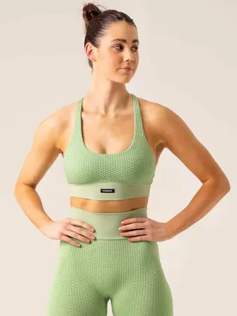 Топ Ryderwear Honeycomb Seamless Sports Bra - Sage