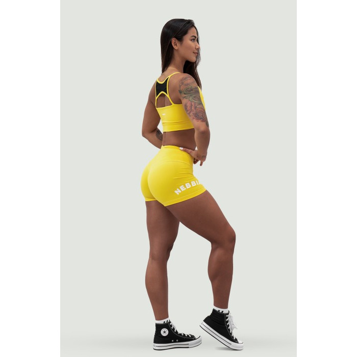 Шорти Nebbia High Waisted Shorts 5″ GYM HERO Yellow 582