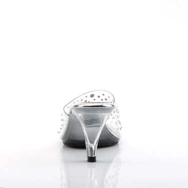 Шлёпанцы Belle-301RS **Шлёпанцы с каблуком 3 дюйма и союзкой RS, прозрачные