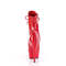 Чоботи Pleaser Boots Delight-1021 *6 дюймів на підборах, 1 3/4 дюйма з відкритим носком та шнурівкою, збоку блискавка, червоні