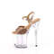 Босоножки Pleaser Flamingo-809HT *Каблук 8 дюймов, 4-дюймовый голографический ремешок на щиколотке, розовое золото