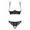 Комплект Obsessive Letica 2 pcs cupless set black S / M