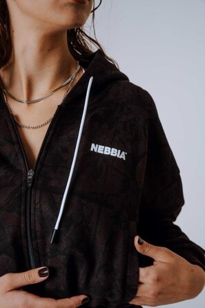 Спортивна кофта Nebbia Relaxed Zip Hoodie POWER Dark Brown Camo 895