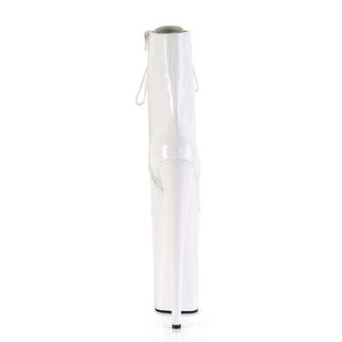 Ботинки Beyond-1020, каблук 10 дюймов, высота 6 1/4 дюйма, шнуровка, боковая молния, белые