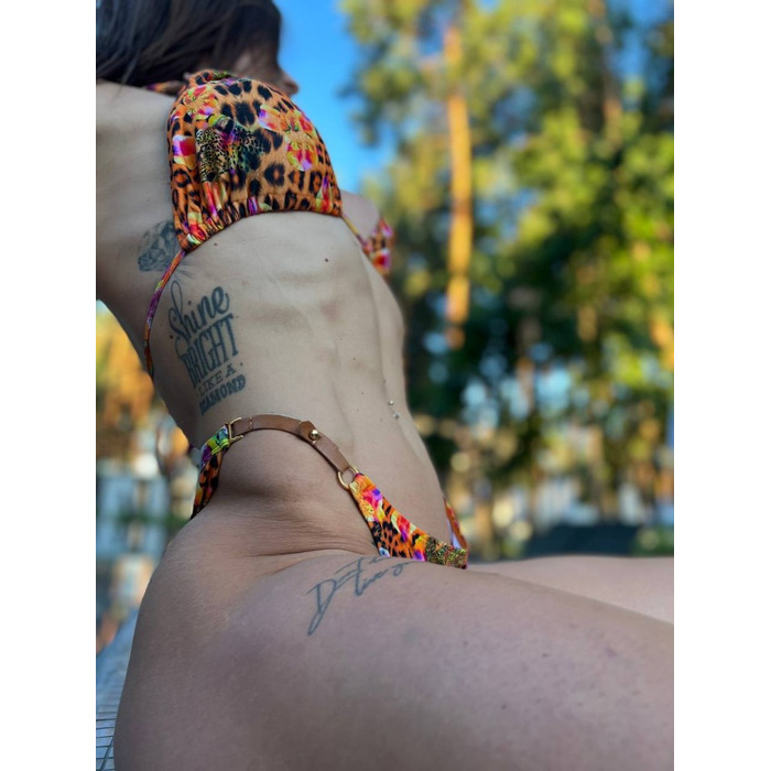 Купальник Babalu 14294 помаранчевий з леопардовим принтом