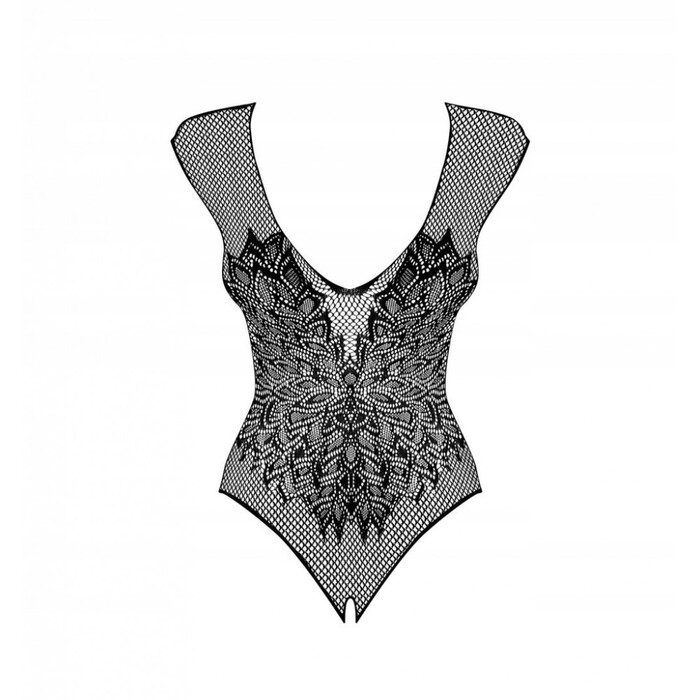 Боді ObsessiveB112 teddy black S/M/L