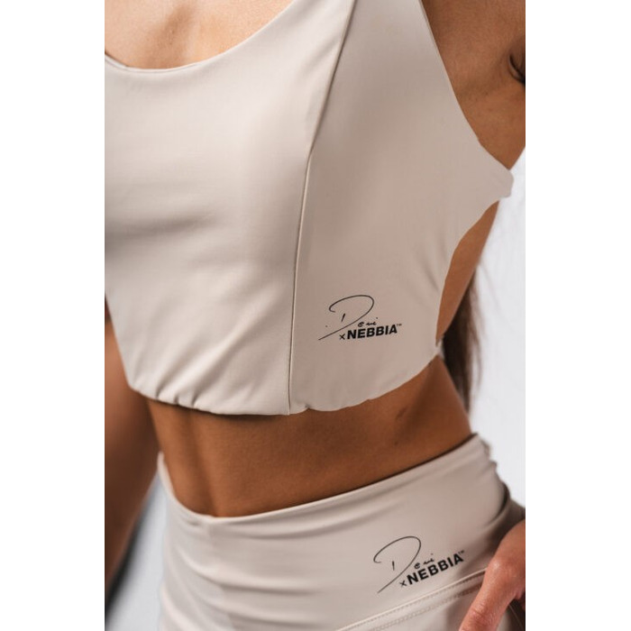 Топ Deni x NEBBIA Sports Crop Tank Cream 309