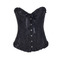 Корсет з квітковим принтом Star Night Corset Top з гачками та шнурівкою, чорний, XS (без коробки)