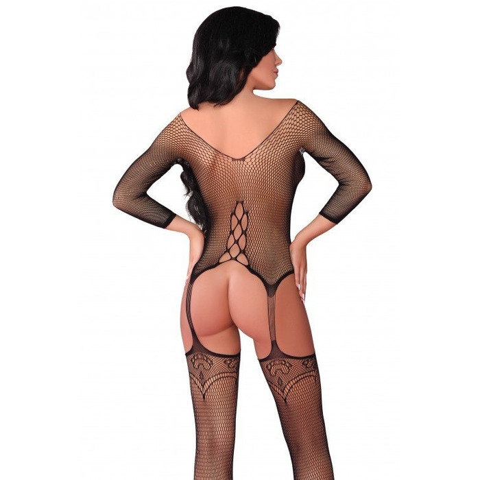 Комбинезон с имитацией чулок Livia Corsetti Dalitso черный, S/L