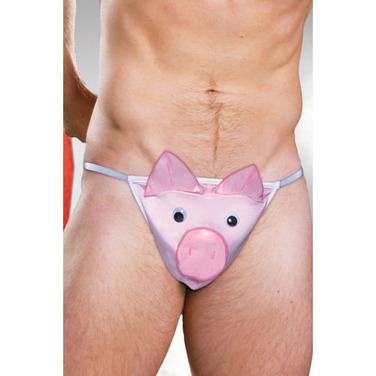 Стринги чоловічі зі свинкою Sunspice, O/S, рожеві