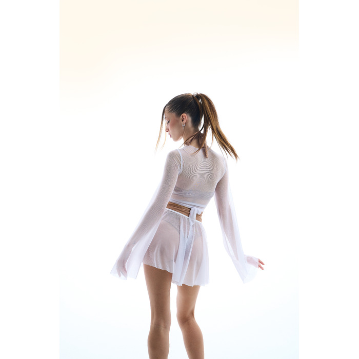 VEIL shorts White mesh_ біла сітка