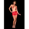 Пояс для панчіх із мережива OhMyG! Paris Garter Belt відкритий позаду, червоний, S-M