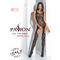Бодістокінг BS061 black Passion, з імітацією панчохи та відкритим доступом, чорний, S/L