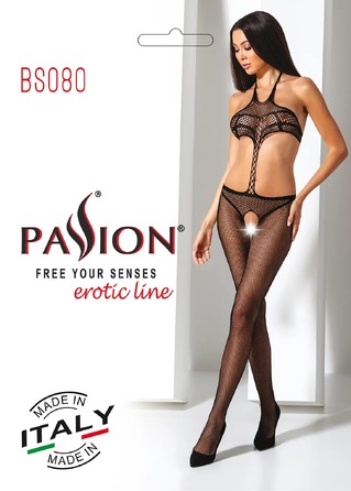 Комбинезон с открытым доступом Passion BS080 black