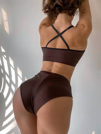 BRAZILIAN shorts Brown_ коричневий