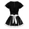 Костюм сексі покоївки Black Level Vinyl Maid's Dress, S, чорне