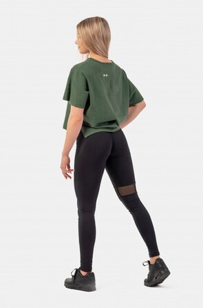 Футболка Organic Cotton Loose Fit 'The Minimalist” Crop Top 417 Dark Green