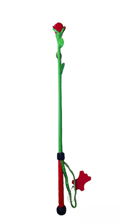 Стек троянда Kid Grain Leather Rose Crop With Calf Leather Rose шкіра