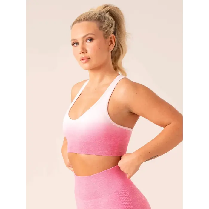 Топ Ryderwear Ombre Seamless Sports Bra - Musk Pink Ombre