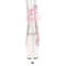Ботильоны Pleaser Adore-1018C *Каблук 7 дюймов, PF 6,5 см, открытый носок и пятка. Молния сбоку, прозрачный/белый.