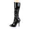 Чоботи Pleaser Boots Seduce-2000 до коліна, 5 дюймів, звичайні, еластичні, з блискавкою збоку, чорні