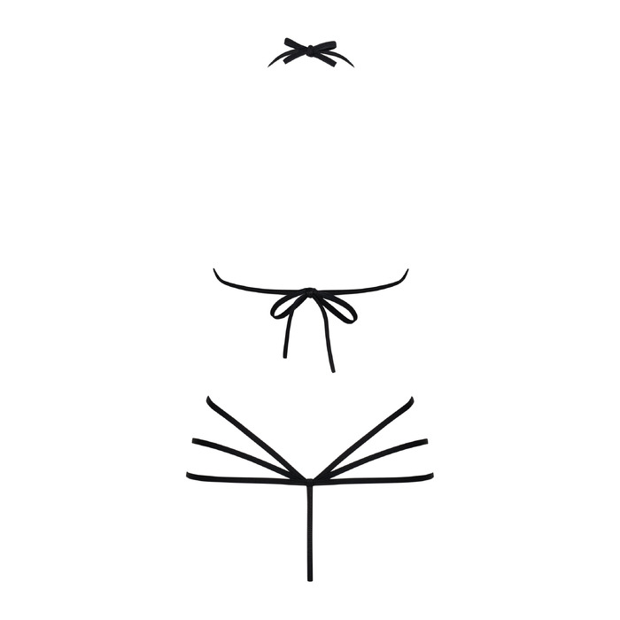 Боді Obsessive SLAVE S/M чорний