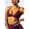 Топ Nebbia Medium-Support Sports Bra TWIST-KNOT Dark Red 423