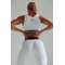 Топ WHITE TOP WITH ELASTIC AND EYELETS