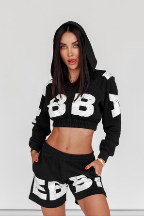 Худые Nebbia Training cropped hoodie Black 619