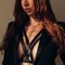 Портупея Bijoux Indiscrets MAZE - Halter Bra Harness Black