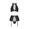 Комплект білизни з поясом для панчох Passion NANCY SET чорний, S/M