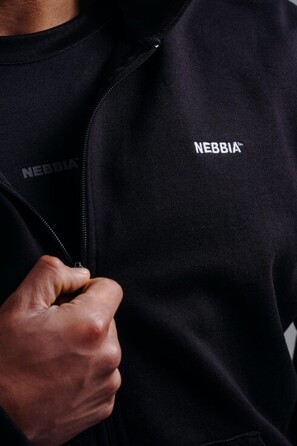 Спортивна кофта Nebbia Zipper Hoodie with Embroidery PRIMAL Black 884