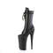 Сапоги Pleaser Beyond-1050WR *Каблук 10 дюймов, высота 6 1/4 дюйма, шнуровка спереди, молния сбоку, чёрная искусственная кожа