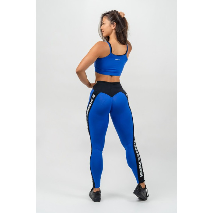 Легінси Nebbia High Waisted Side Stripe Leggings Iconic Blue 209