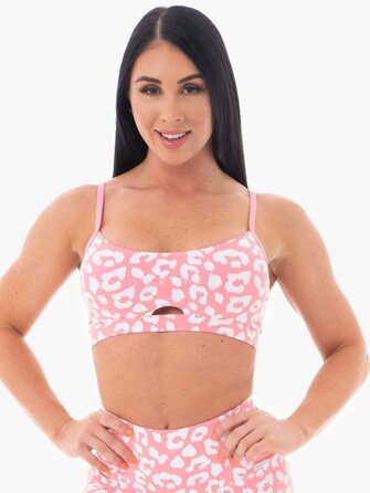 Cпортивный топ Animal Sports Bra Leopard Pink