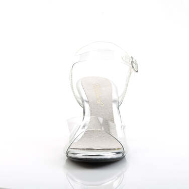 Босоножки Belle-308, каблук 3 дюйма, с ремешком на щиколотке, прозрачные